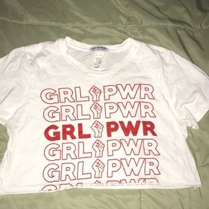 FashionNova ‘GRL POWER’ crop top